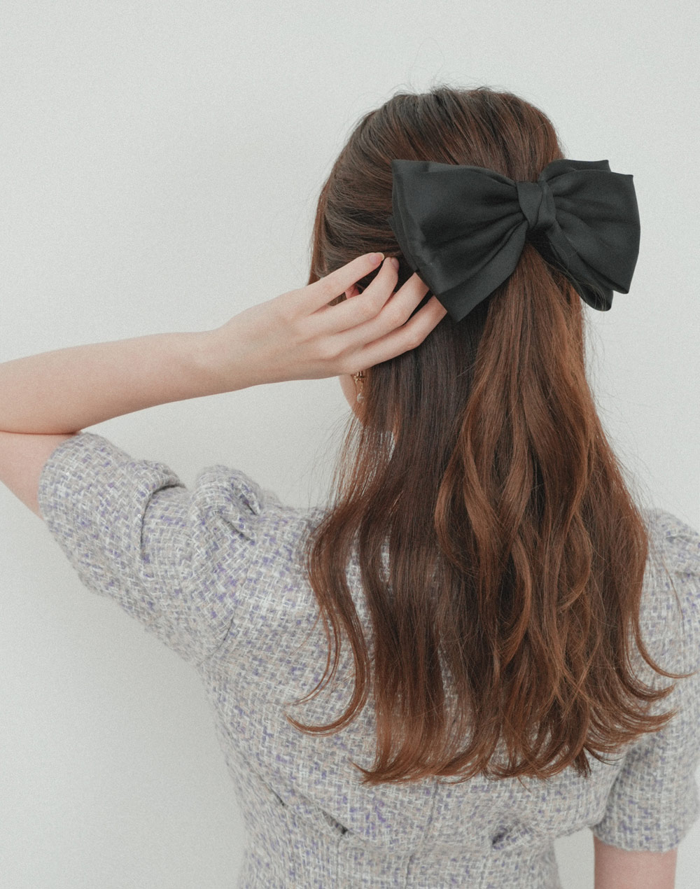satin ribbon barrette | 詳細画像6
