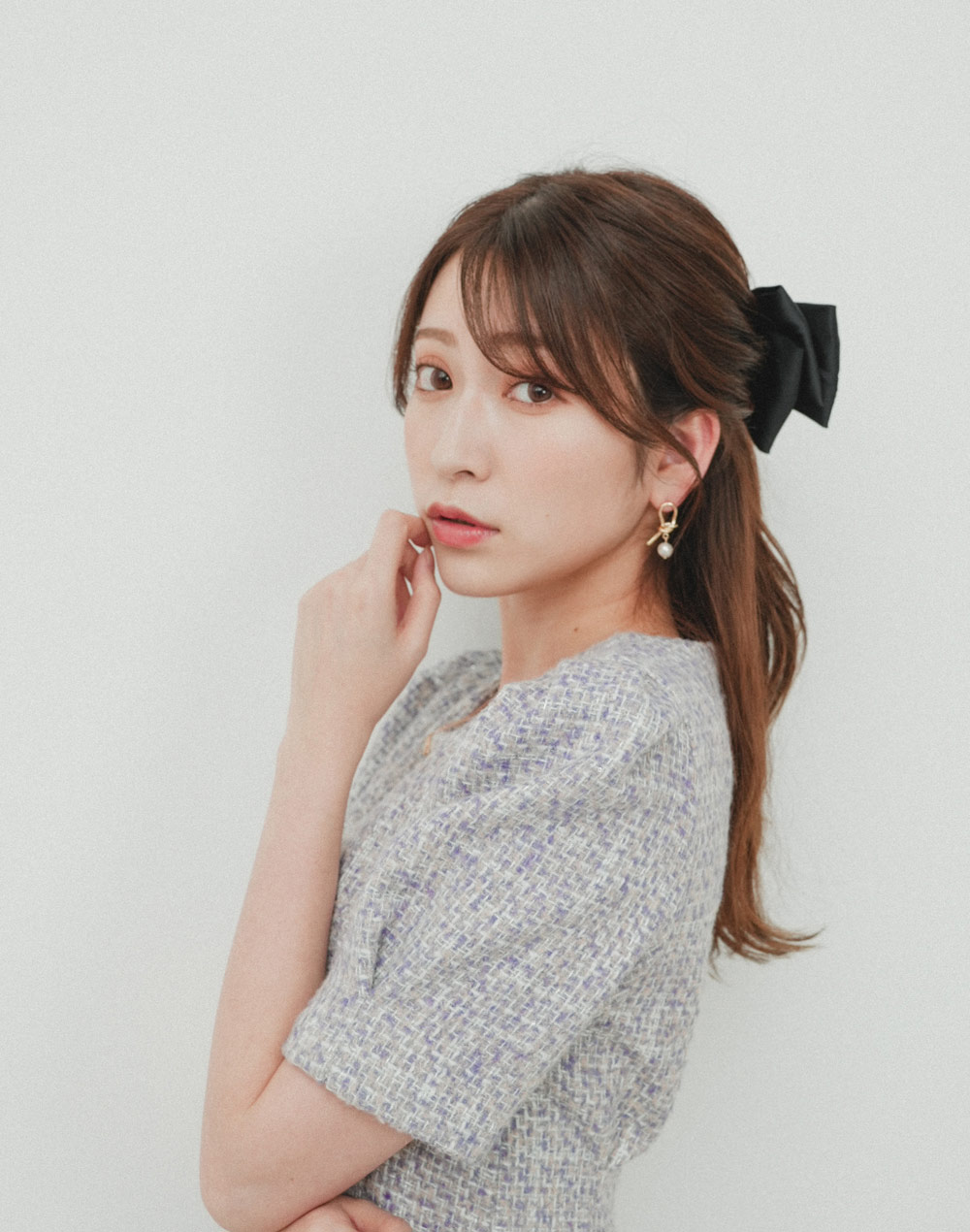 satin ribbon barrette | 詳細画像7