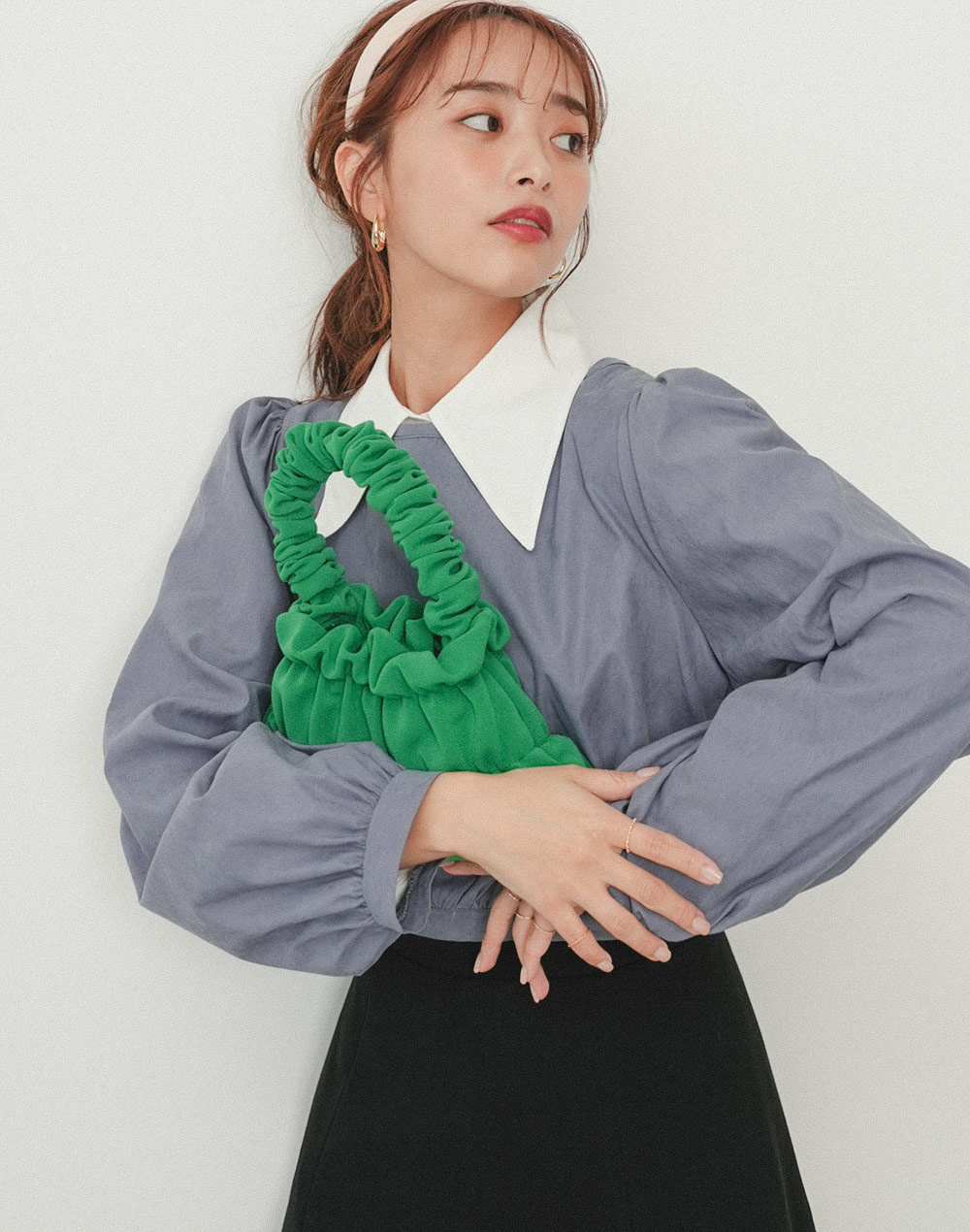 shirring mini bag | 詳細画像4