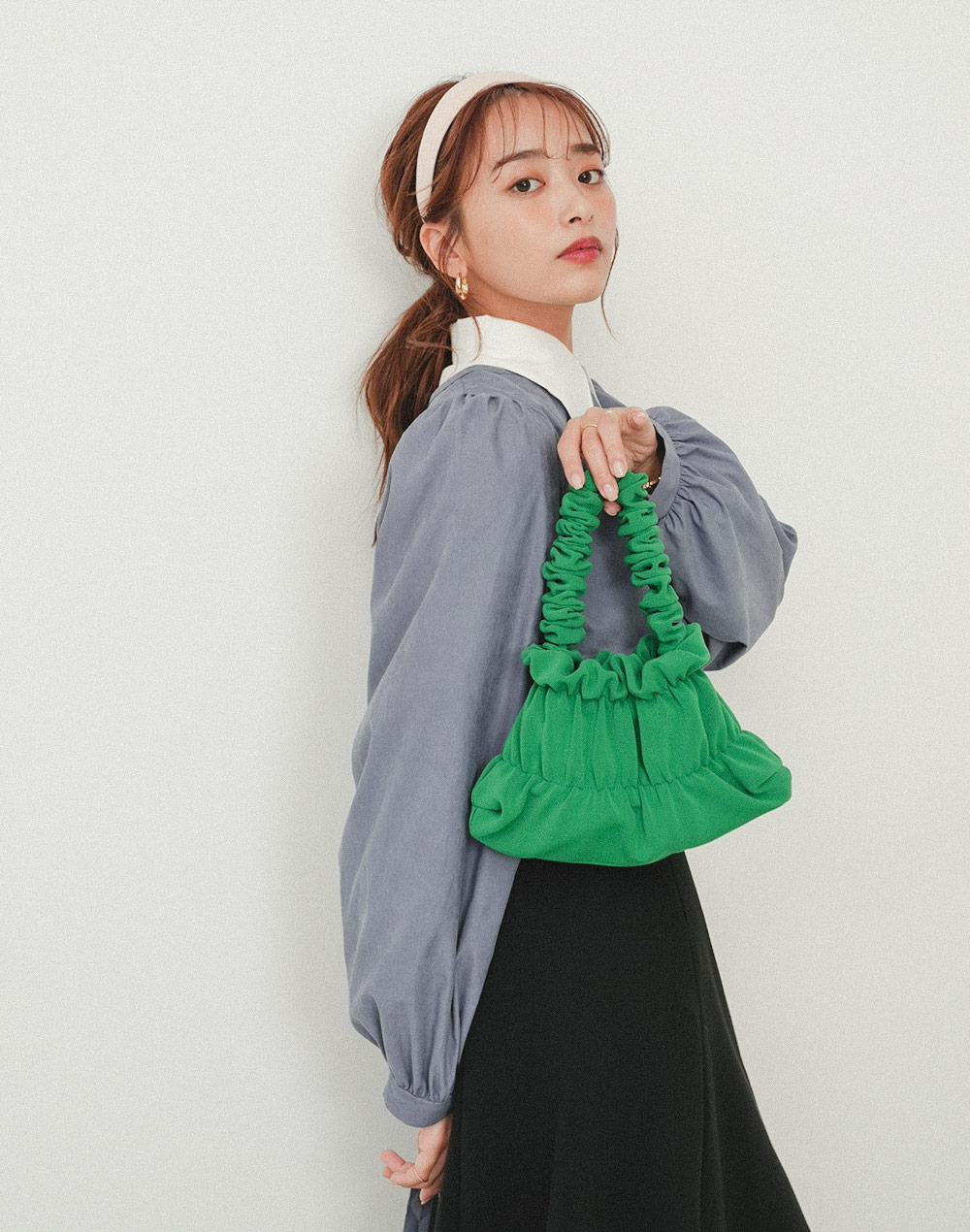 shirring mini bag | 詳細画像6