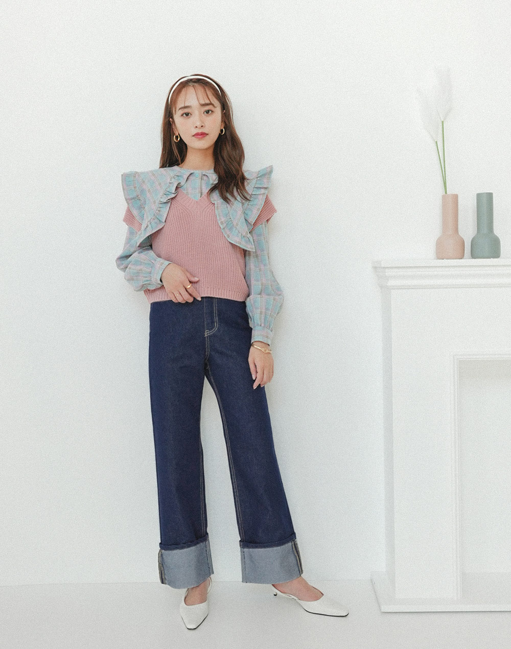 roll up wide denim | 詳細画像2