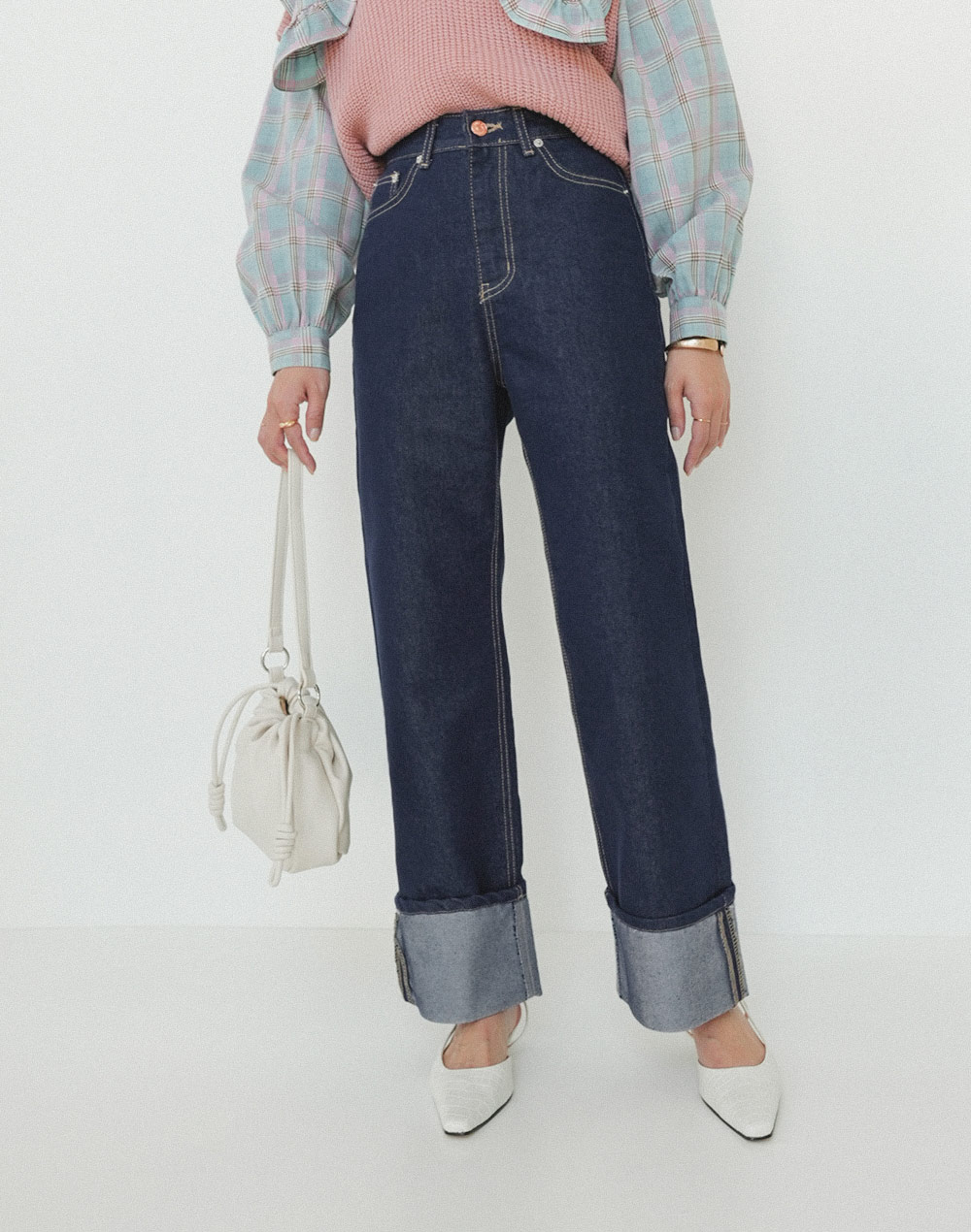 roll up wide denim | 詳細画像3