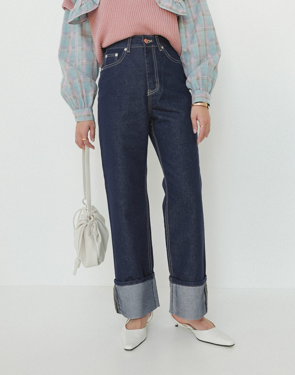 roll up wide denim | 詳細画像4