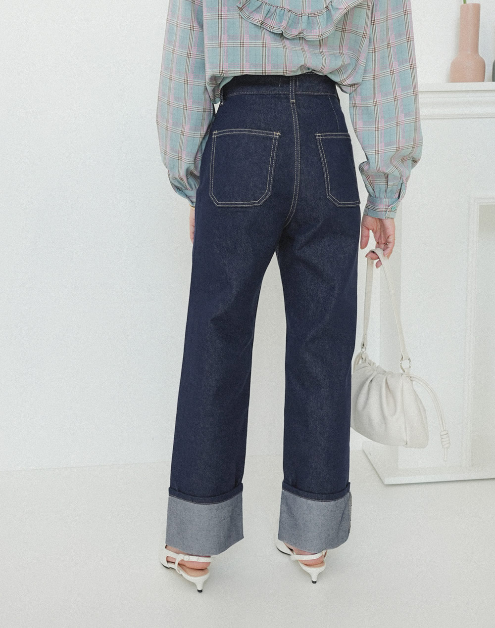 roll up wide denim | 詳細画像5