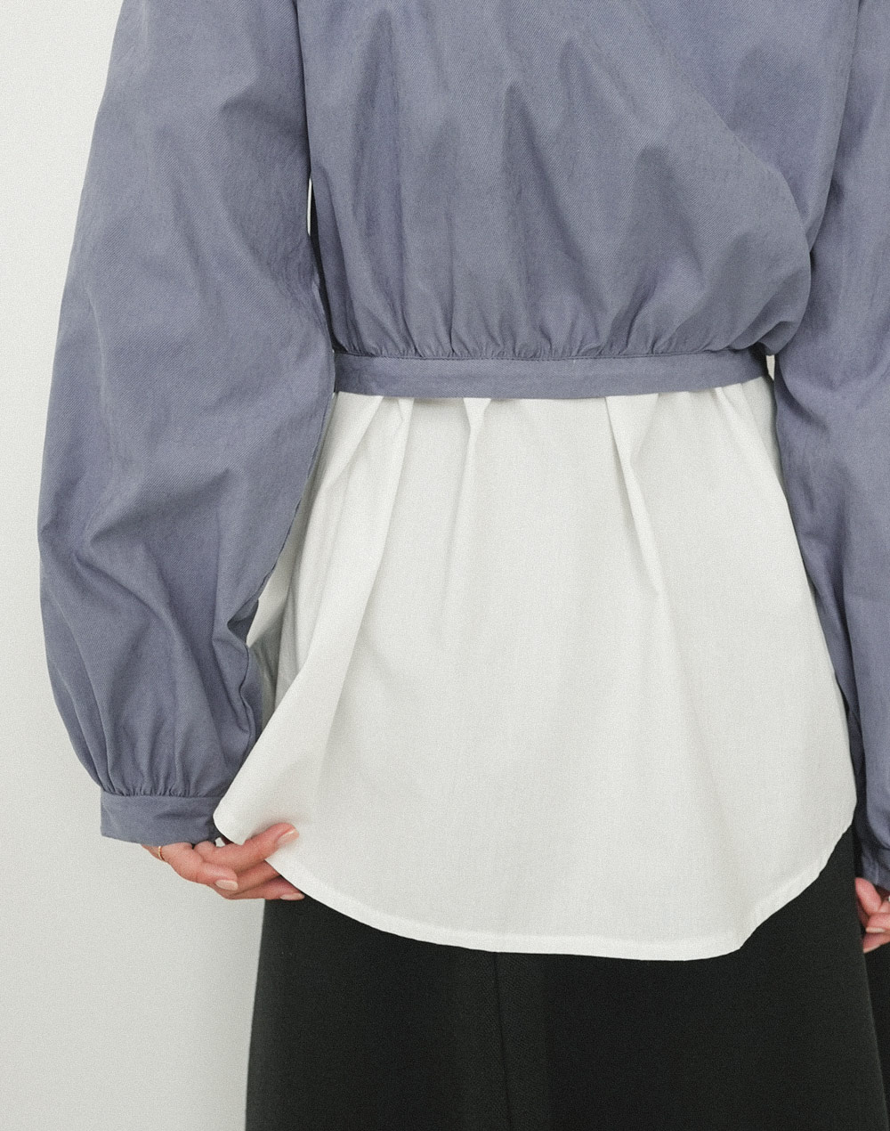 string ribbon blouse | 詳細画像16