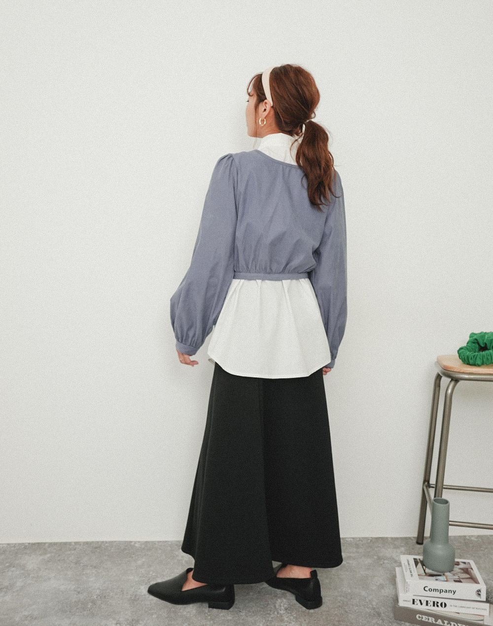 string ribbon blouse | 詳細画像23