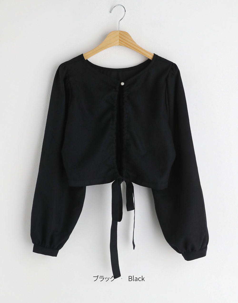 string ribbon blouse | 詳細画像28