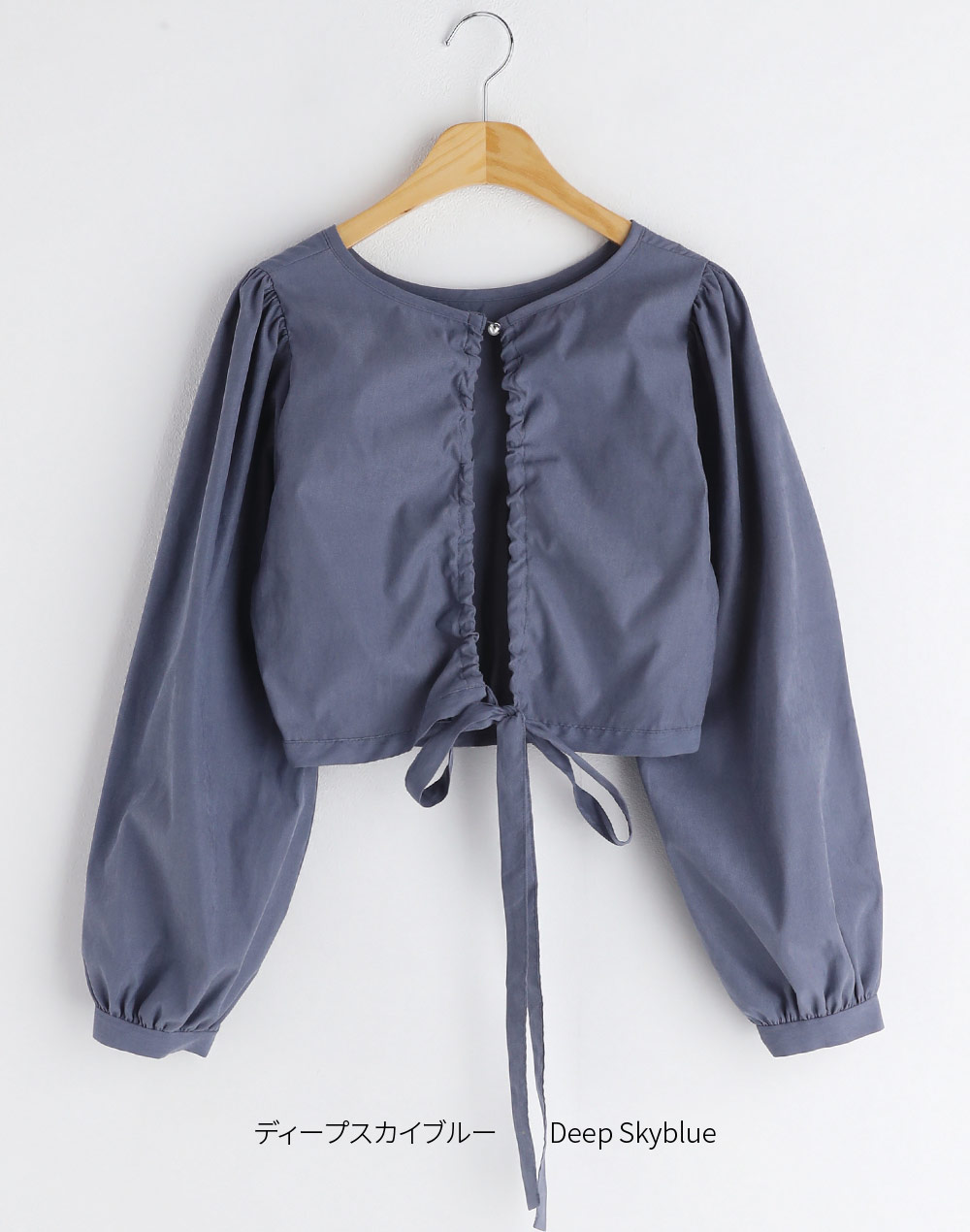 string ribbon blouse | 詳細画像29