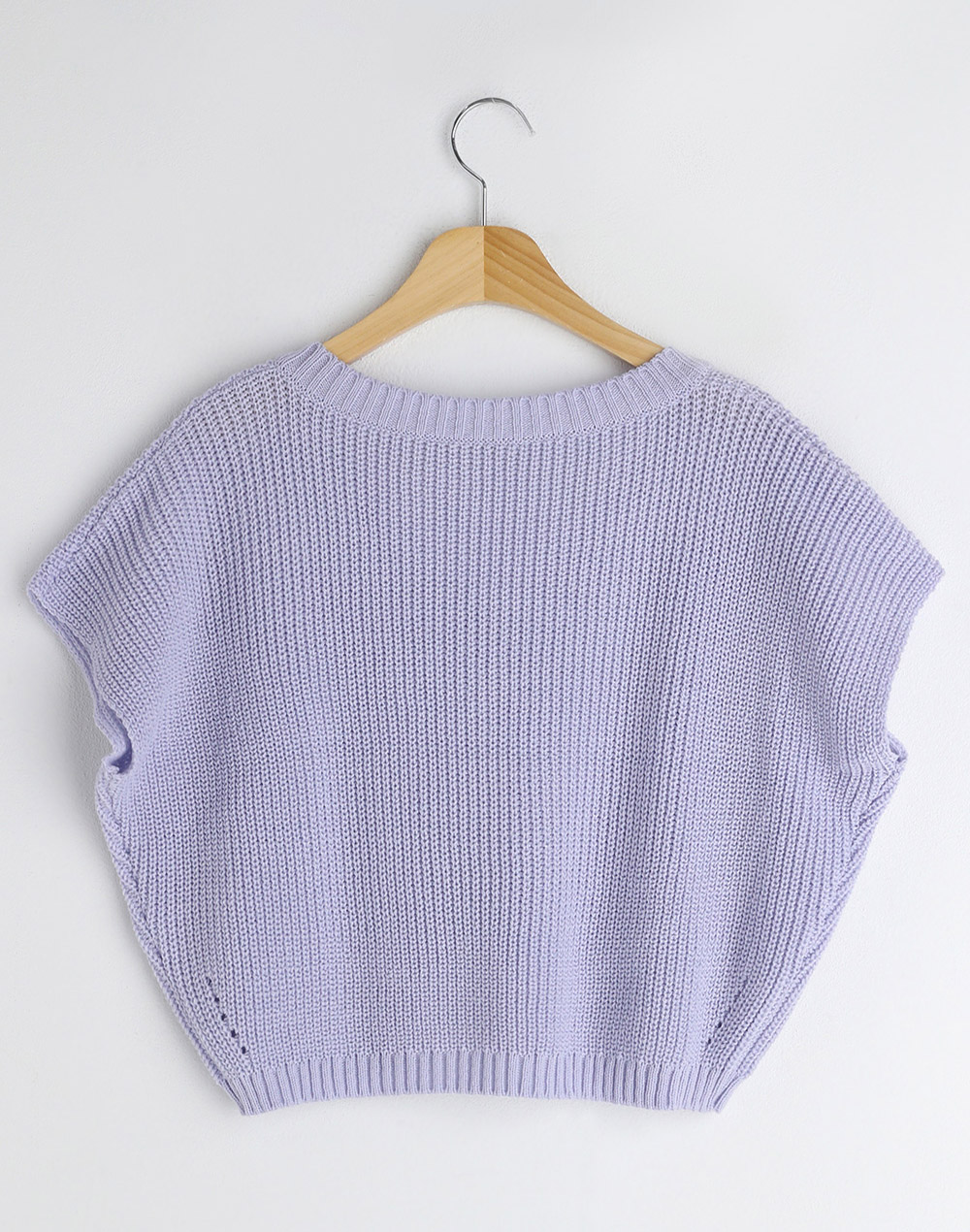 punching V neck vest | 詳細画像22