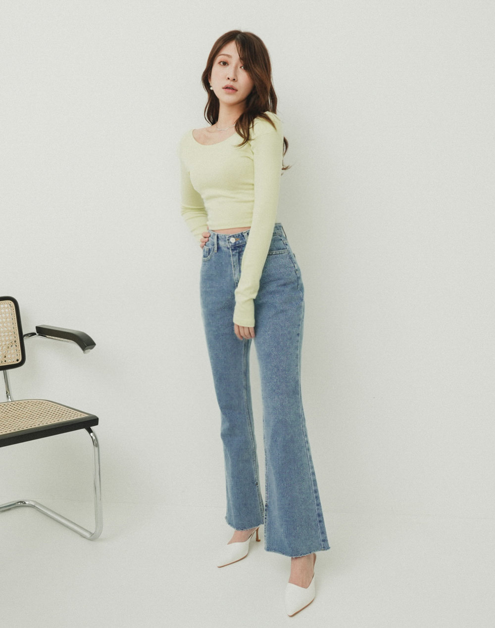 slit flare jeans | 詳細画像7
