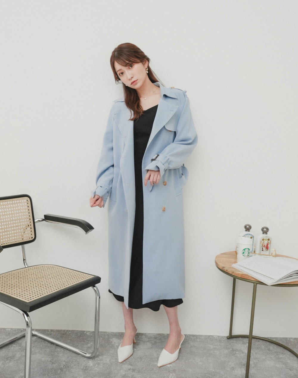 long trench coat | 詳細画像6