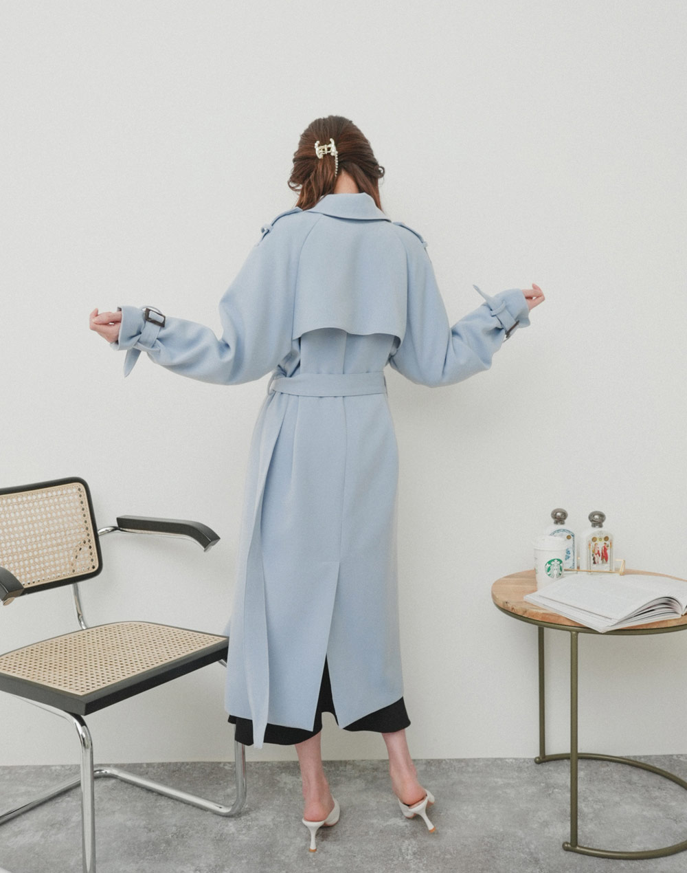 long trench coat | 詳細画像8