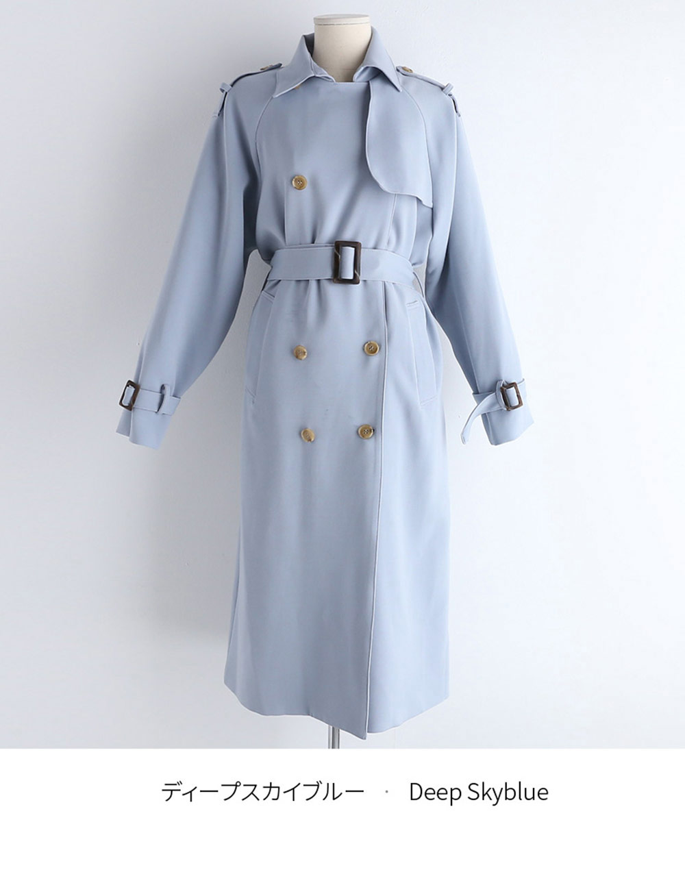 long trench coat | 詳細画像15