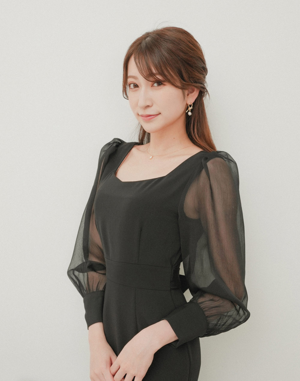 sheer sleeve mermaid onepiece | 詳細画像3