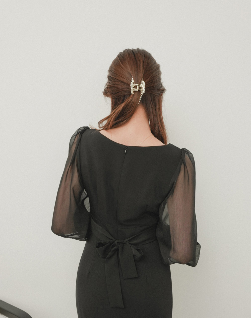 sheer sleeve mermaid onepiece | 詳細画像8