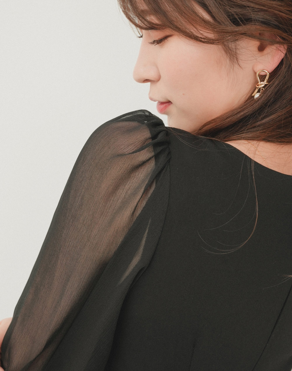 sheer sleeve mermaid onepiece | 詳細画像10