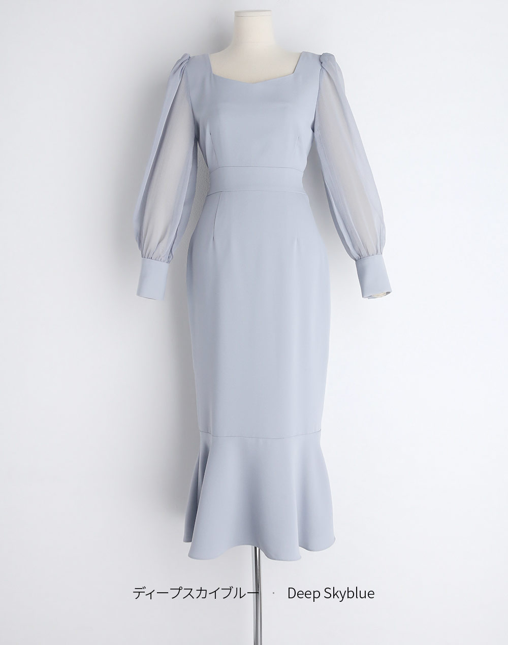 sheer sleeve mermaid onepiece | 詳細画像18