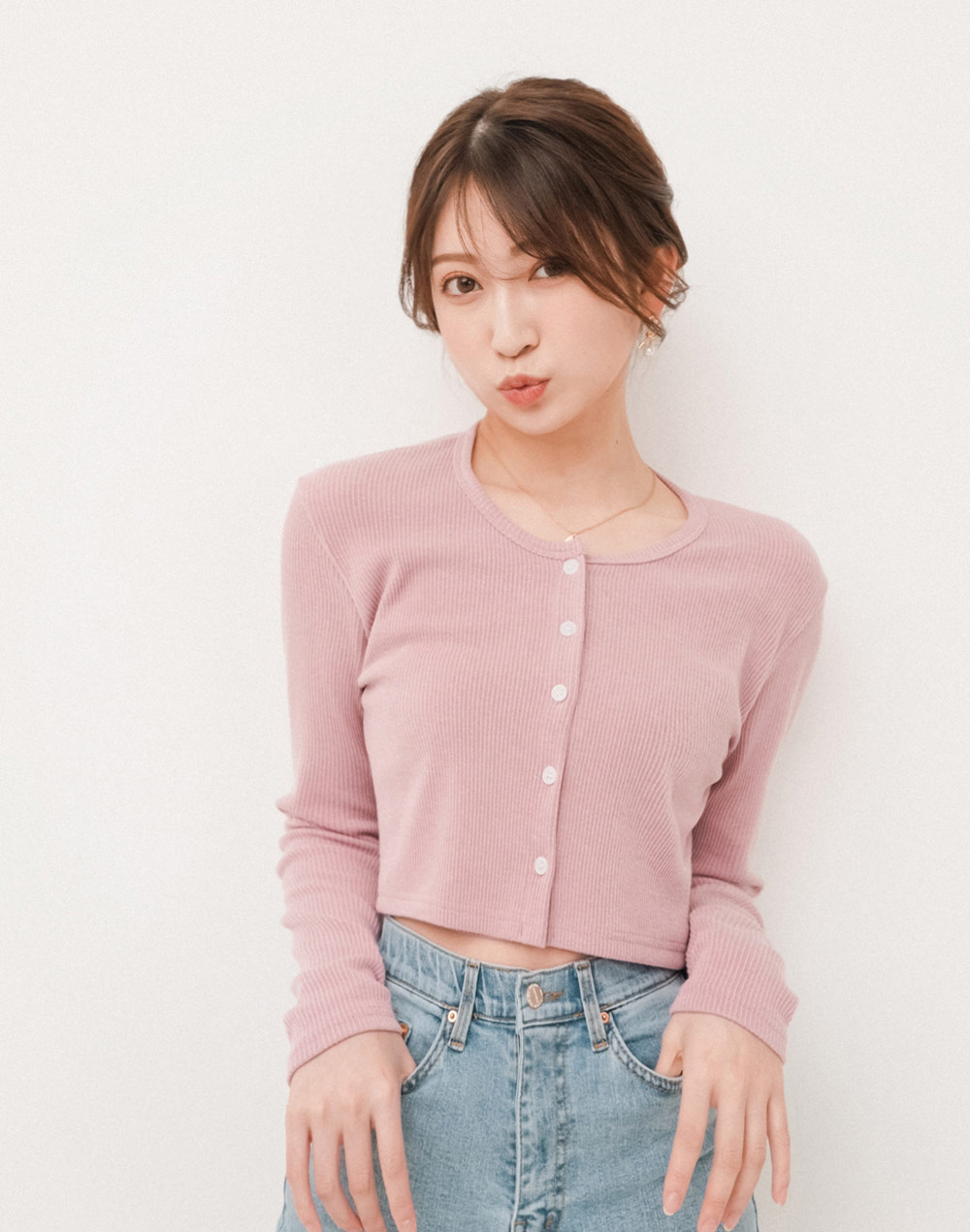 sleeveless& cropped cardigan set | 詳細画像5