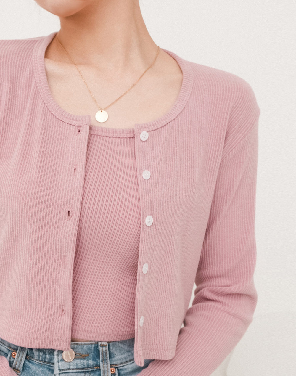 sleeveless& cropped cardigan set | 詳細画像14