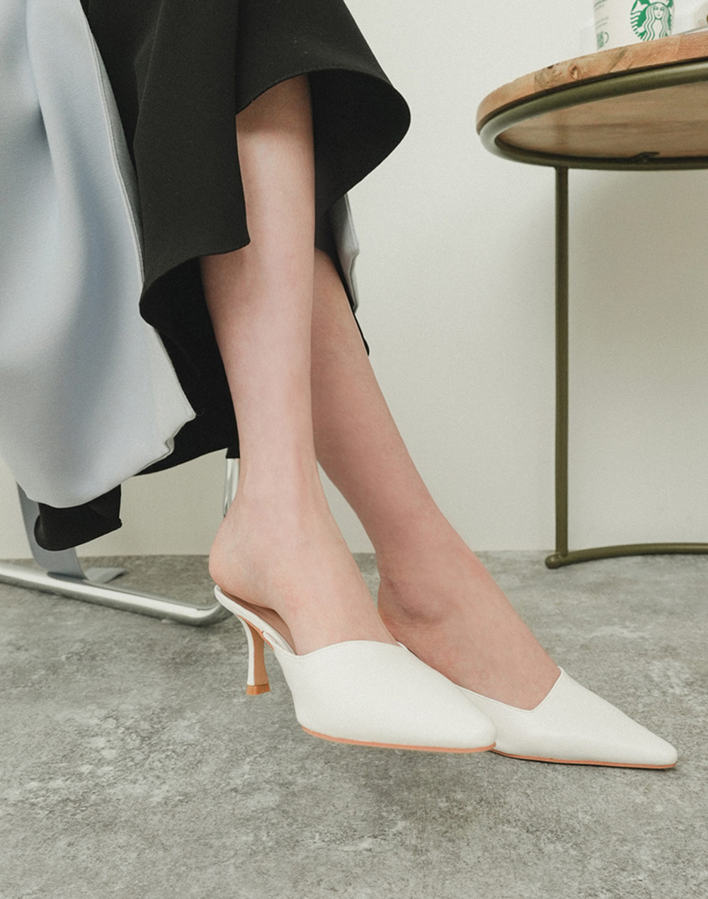 asymmetry cut mule | 詳細画像5