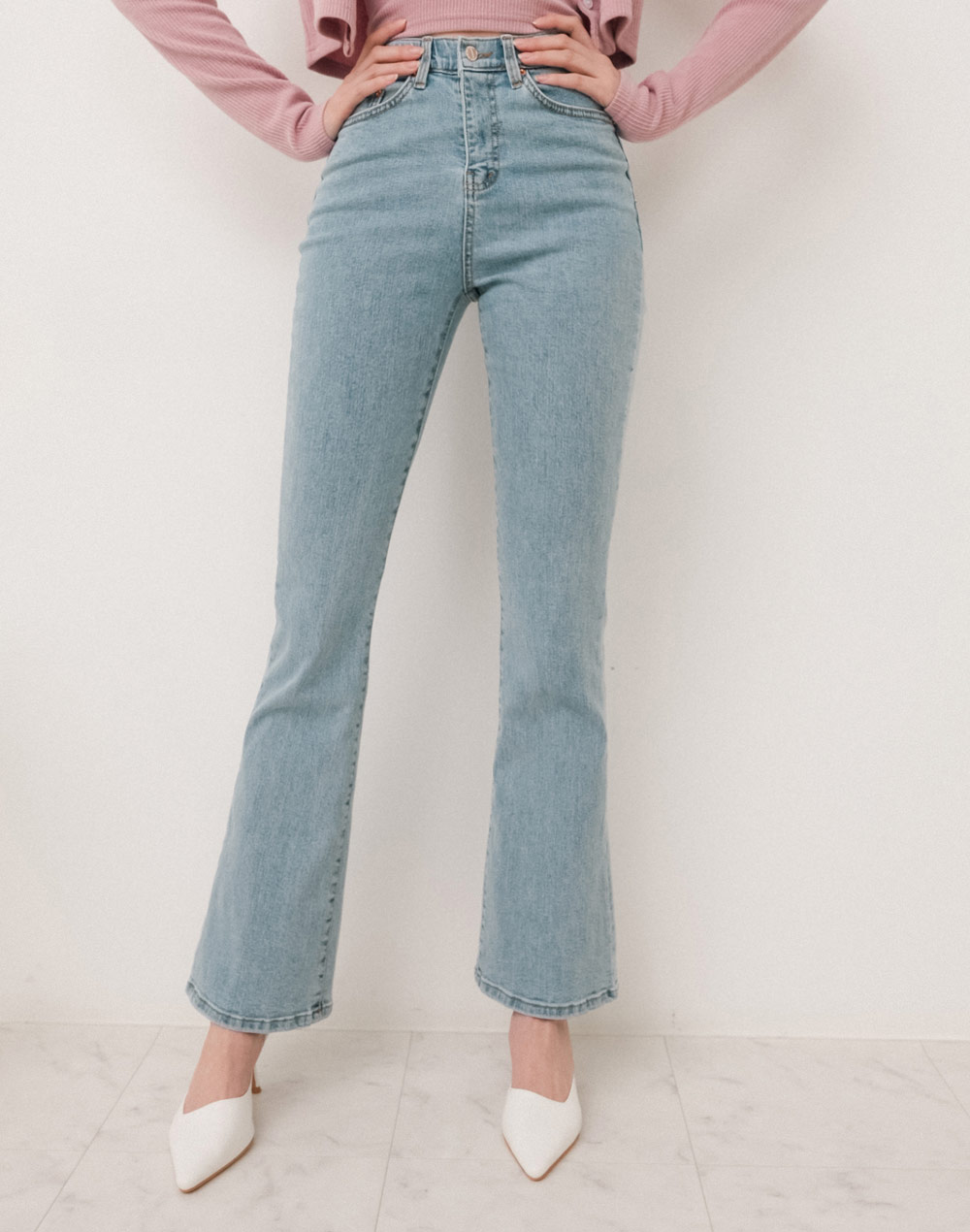 high waist flare jeans | 詳細画像4