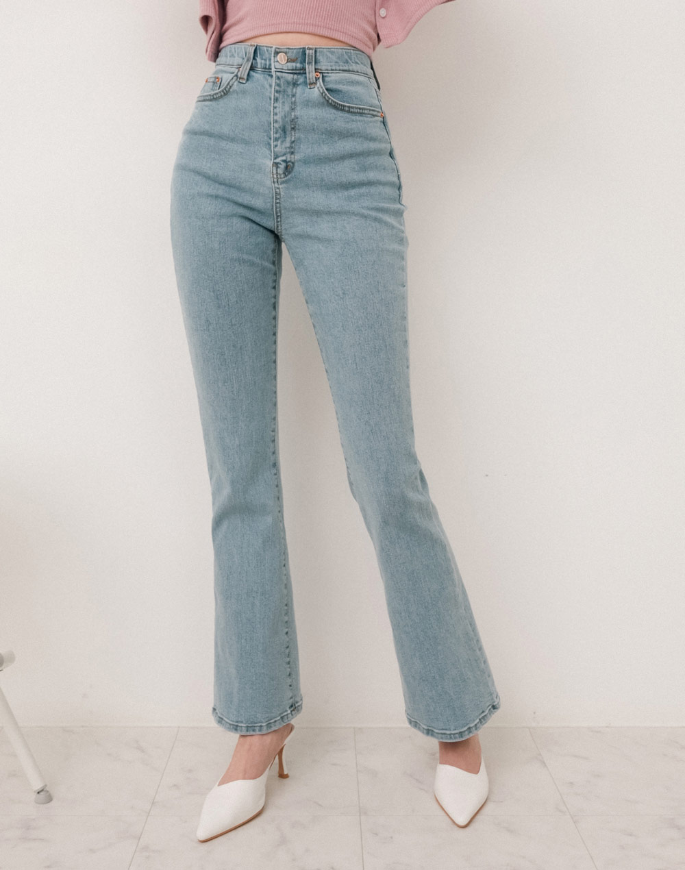 high waist flare jeans | 詳細画像5