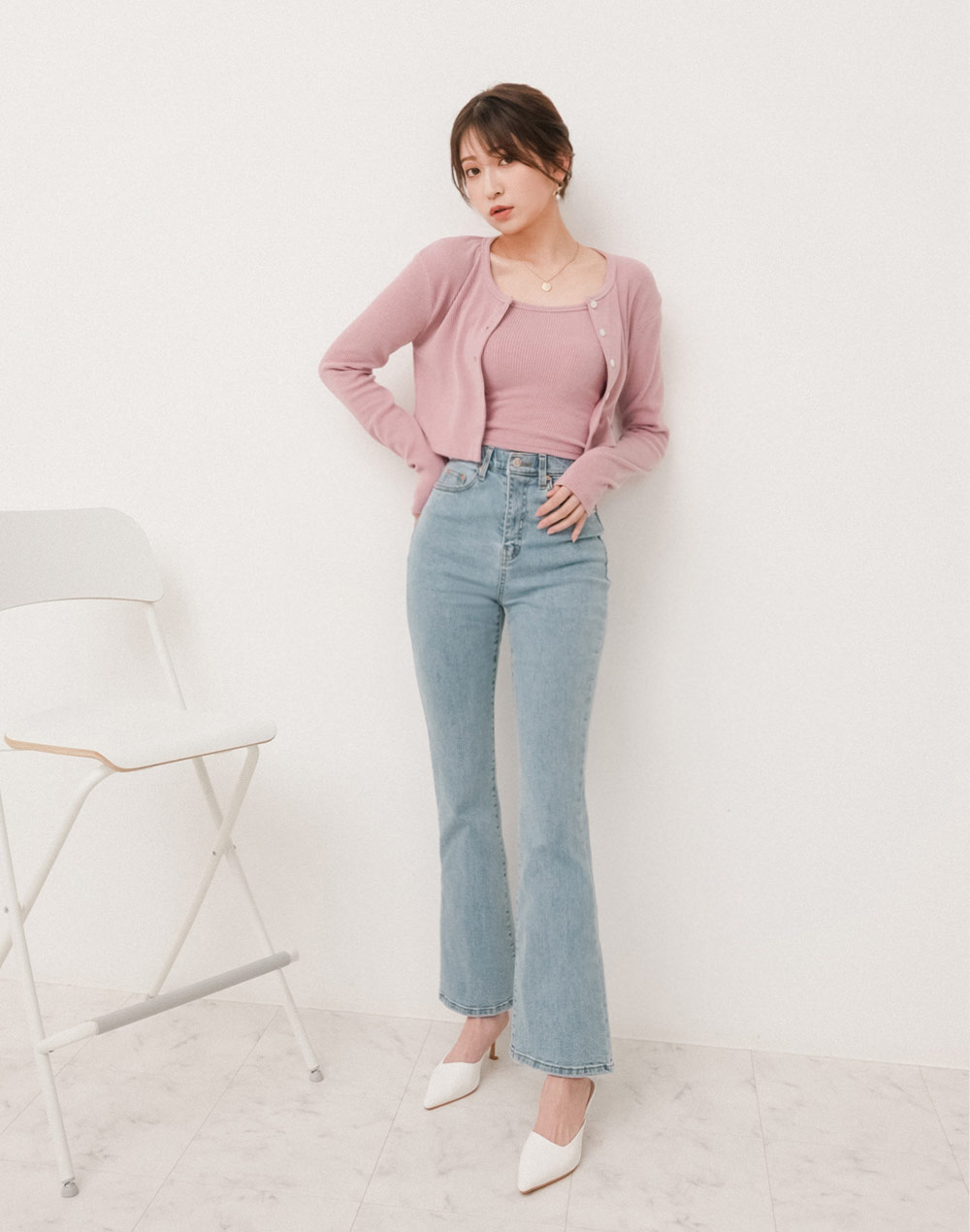 high waist flare jeans | 詳細画像7