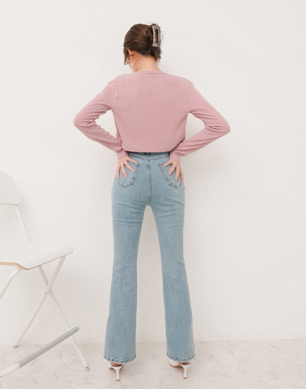 high waist flare jeans | 詳細画像10