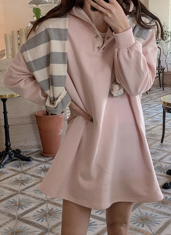 3スナップボタンパーカーワンピース レディースファッション通販 Dholic 公式 3スナップボタンパーカーワンピース レディースファッション通販 Dholic 公式