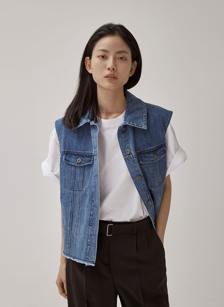 SALE/98%OFF】 デニムベスト econet.bi