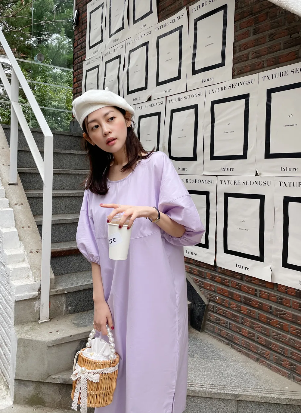 パフスリーブワンピース・全3色 | レディースファッション通販 - DHOLIC 