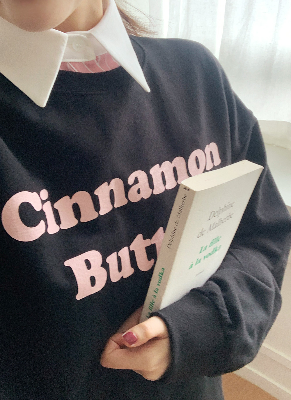 Cinnamon Butterラウンドスウェット・全3色 | DHOLIC | 詳細画像3