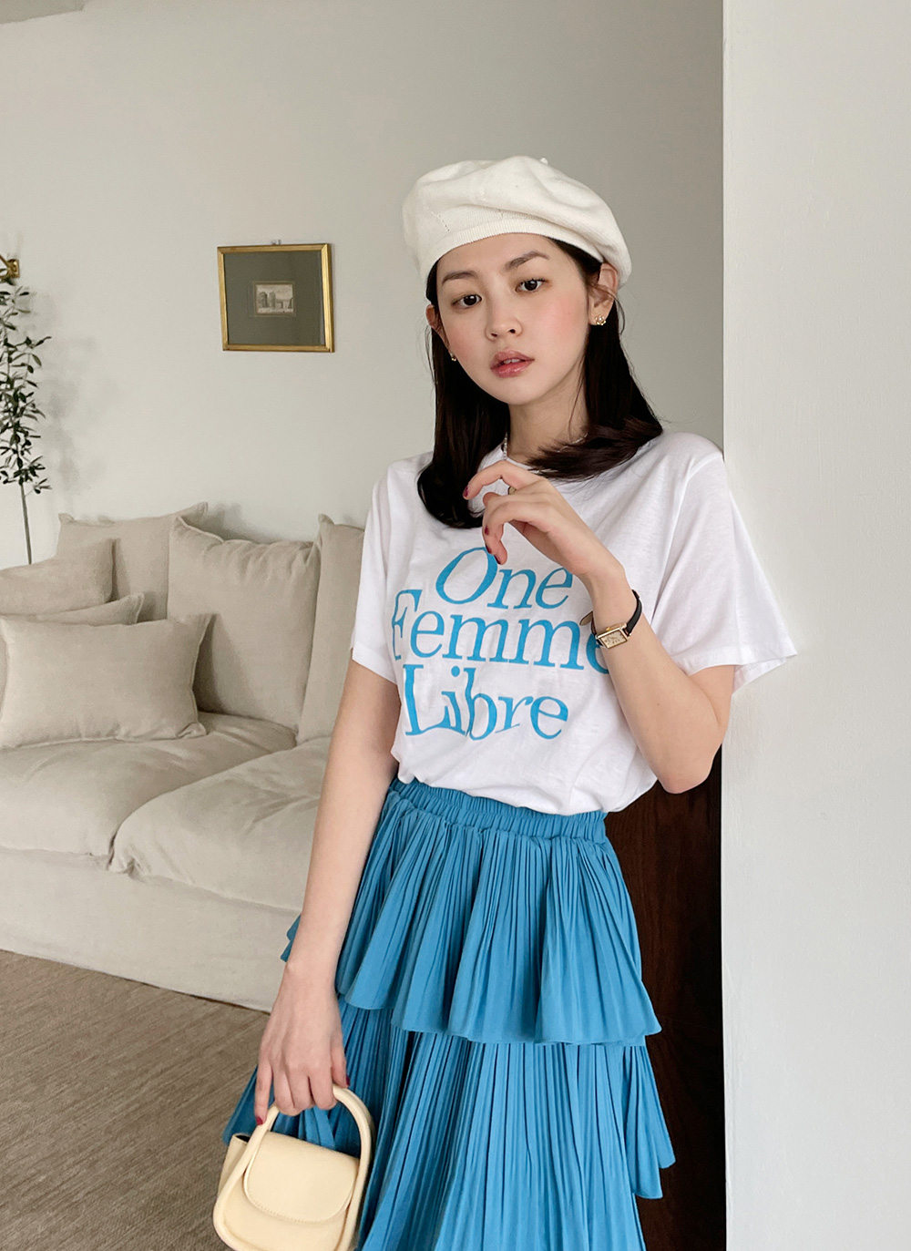 One Femme Libre半袖Tシャツ・全4色 | DHOLIC | 詳細画像9