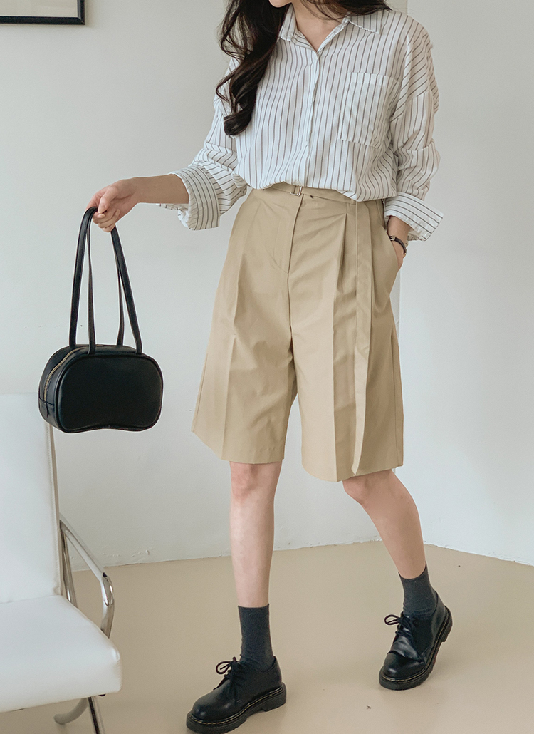 ベルト付ハイウエストハーフパンツ レディースファッション通販 Dholic 公式