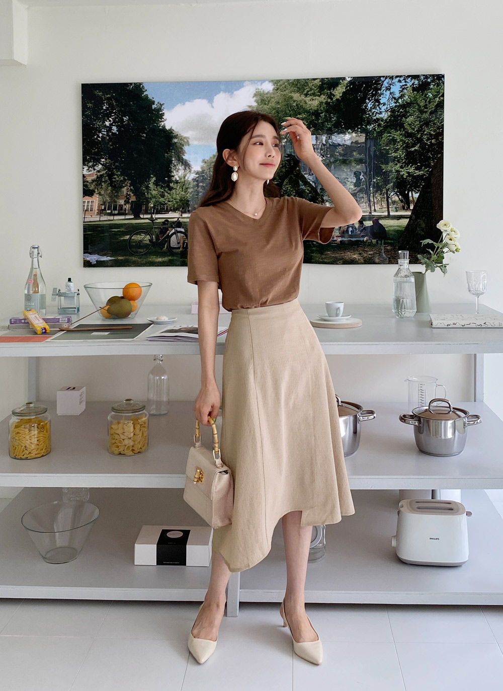 スカート D. Aラインスリットスカート・全5色 | レディースファッション通販 - DHOLIC