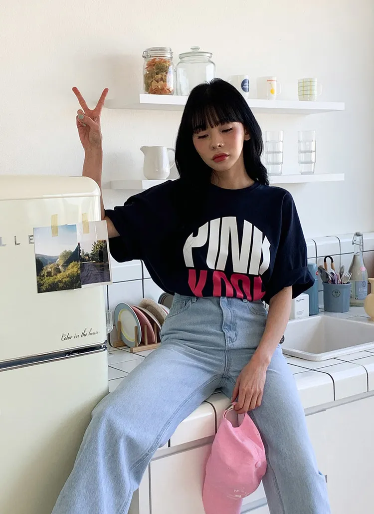 PINKサークルロゴTシャツ | ppgirl | 詳細画像1