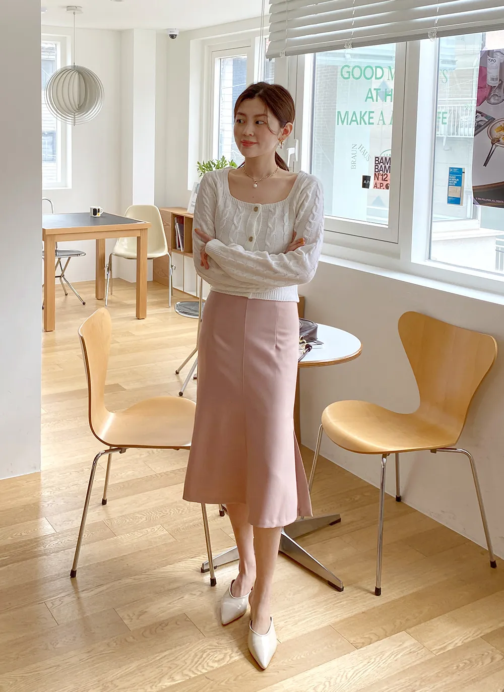 サイドスリットマーメイドスカート・全4色 | レディースファッション  