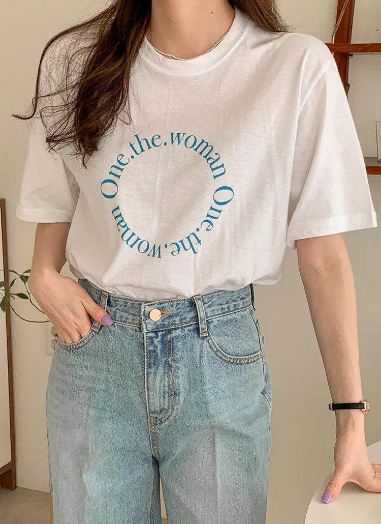 レタリングサークルTシャツ | lindashop | 詳細画像1