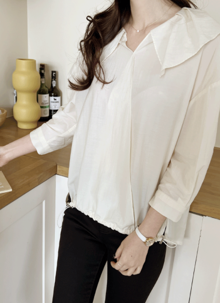 ストリングヘム7分袖ブラウス P ブラウス ブラウス レディースファッション通販 Dholic ディーホリック