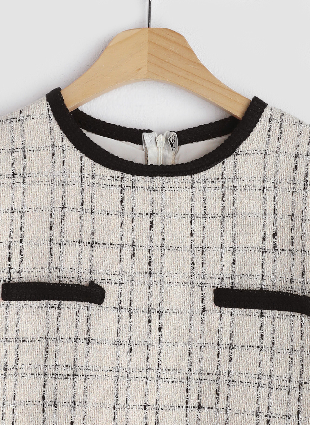 配色ラインツイードミニワンピース・全2色 | レディース