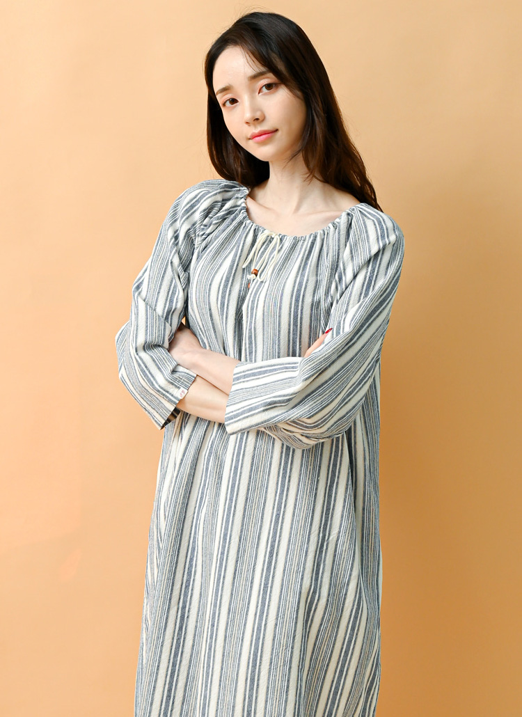 ストリングネックストライプワンピース P レディースファッション通販 Dholic 公式