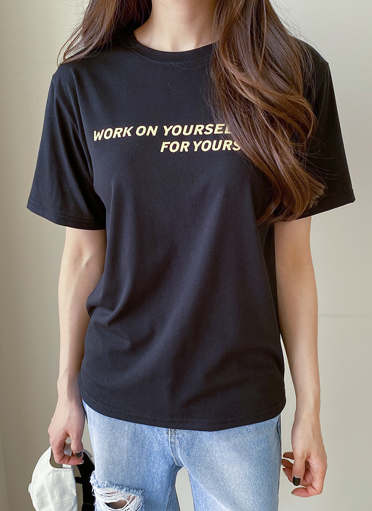英字レタリング半袖tシャツ P トップス 半袖tシャツ レディースファッション通販 Dholic ディーホリック