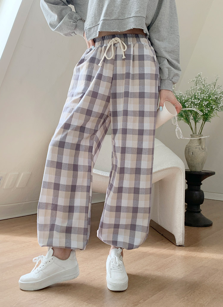 チェック柄ジョガーパンツ P パンツ スウェットパンツ レディースファッション通販 Dholic ディーホリック