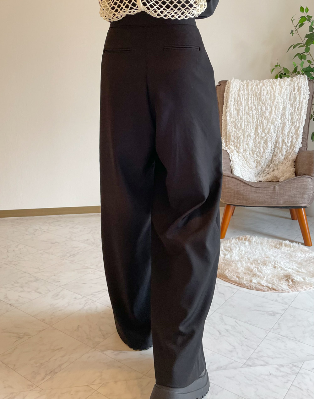 ハイウエストプリーツパンツ | レディースファッション通販 - DHOLIC