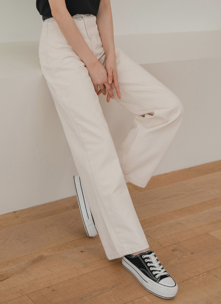 ハイウエストストレートパンツ レディースファッション通販 Dholic