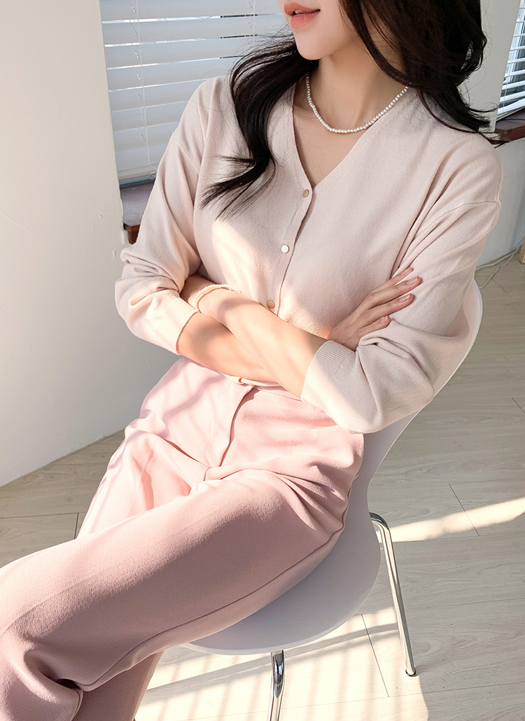 美品♪マカフィー　23SS リネン　カーディガン　ドロップショルダー　Ｖネック trim_ofcrs_item65c589f8510c11e