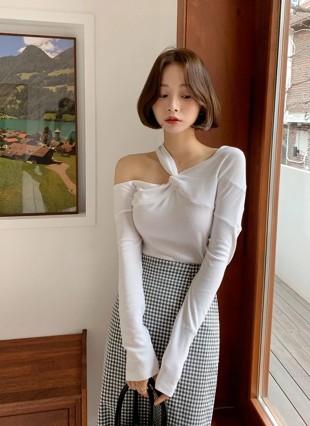 期間限定値下げ】Yoli simple blouse ギンガムチェック廃盤品  