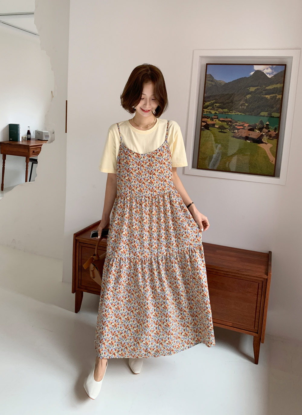 チューリップティアードキャミワンピース・全3色 | レディース