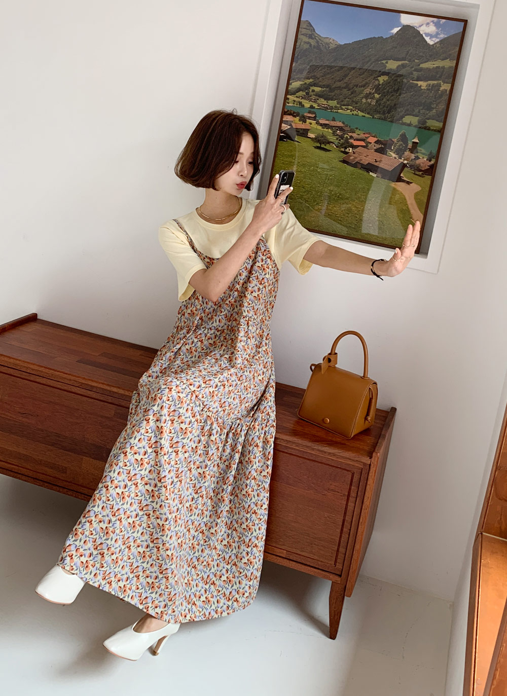 チューリップティアードキャミワンピース・全3色 | レディース