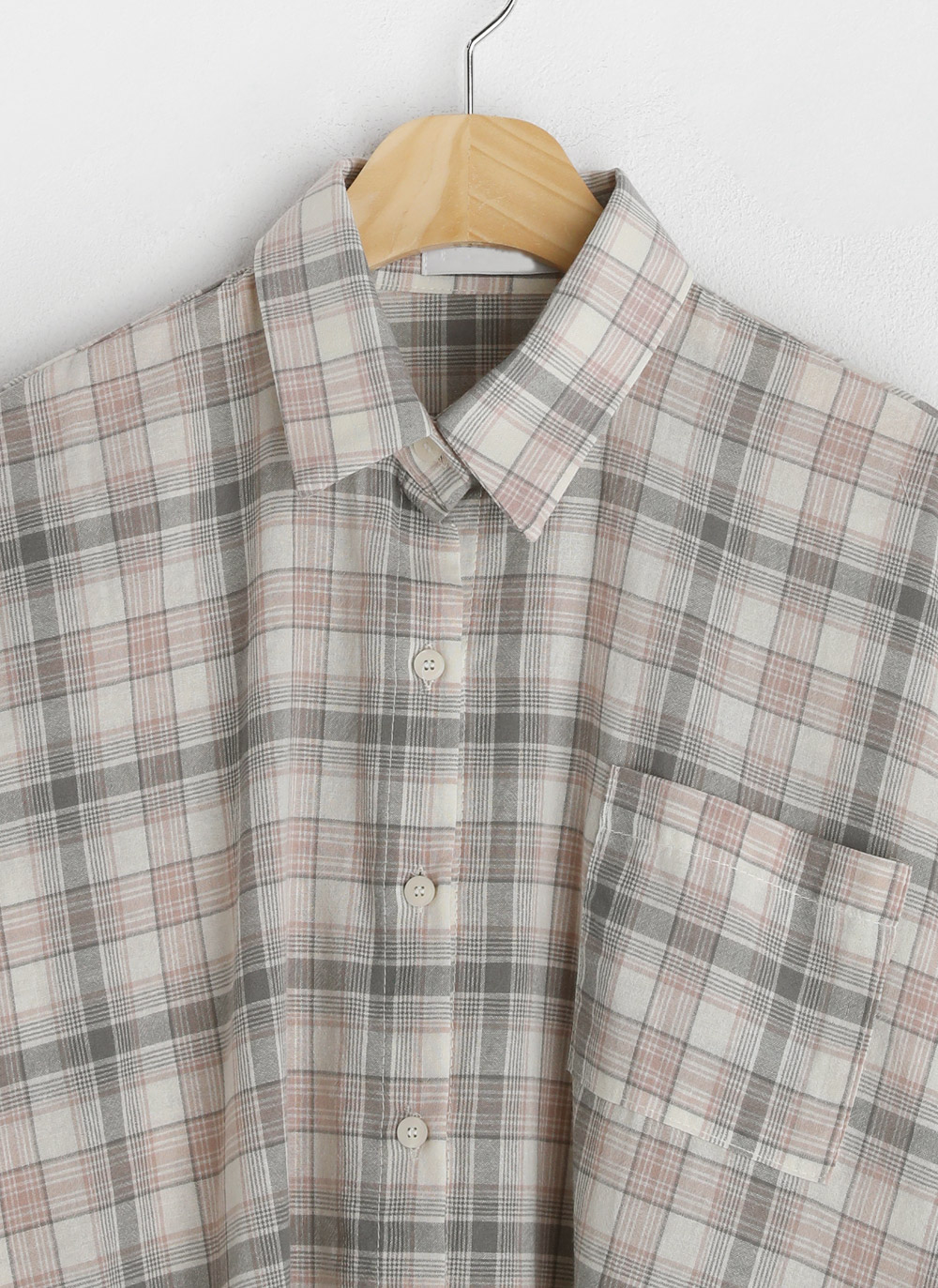 チェックカラーネックシャツ・全3色 | DHOLIC PLUS | 詳細画像26
